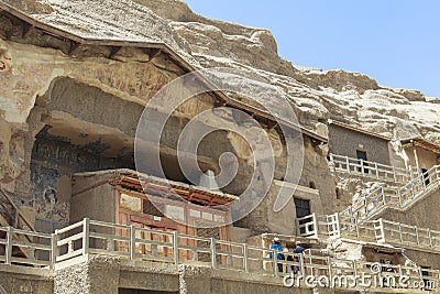 Mogao Caves in Dunhuang, China Editorial Stock Photo